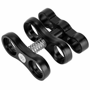 Keenso Abrazadera de Bola, Abrazadera de luz de Buceo de aleación de Aluminio 360 ° Rotación Clip de Mariposa Buceo para cámara