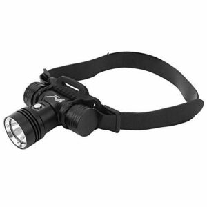 TOPINCN Linterna Frontal - Linterna Frontal Sumergible LED para Buceo Luz subacuática de Alto Brillo para Uso en Tierra y Agua