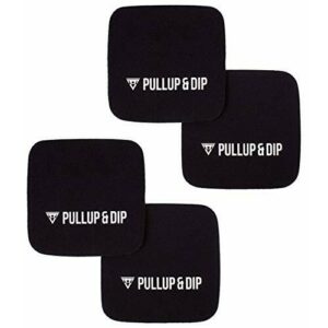 PULLUP & DIP Fitness Grip Pads [Juego de 4] para Dominadas, Culturismo y Entrenamiento de Fuerza, 2 Pares de Almohadillas de Agarre de Neopreno, Alternativa a Los Guantes de Entrenamiento