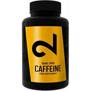 DUAL Pro CAFFEINE | Cafeína 100% Pura Certificada por Laboratorio | 120 Pastillas De Cafeína De Dosis Alta | Sin Aditivos Adicionales, Vegano y Sin Gluten | Suministro De 4 Meses | Hecho En la UE