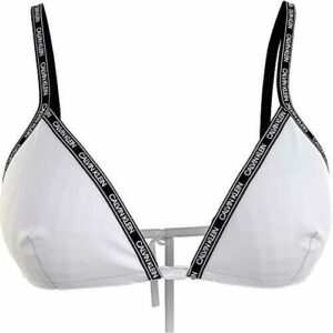 Calvin Klein Triángulo-rp Parte Superior de Bikini, Pvh Classic White, S para Mujer