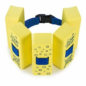 Aqua Speed Kieddie Cinturón de natación para niños | 6 Piezas | tamaño Ajustable | Ayuda a la flotabilidad | Apoyo | Amarillo/Azul
