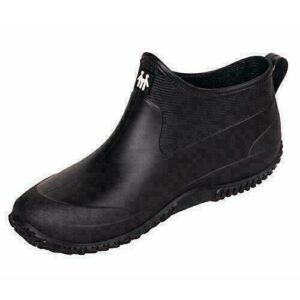 CELANDA Zapatos de Agua de Goma para Mujer Zapatos de Jardinería Impermeables Botas de Agua de Nieve Resbalón Botas de Lluvia de Neopreno para Hombres Negro 36 EU
