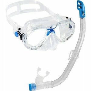 Cressi Set Marea Vip Jr - Gafas y tubo de buceo para niños azul