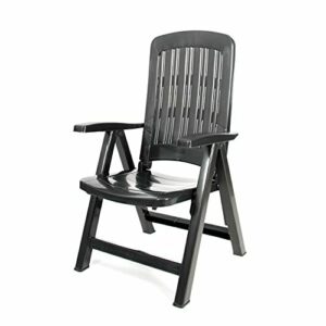 CREVICOSTA QUALITY MARK MARCAS DE CALIDAD ¡Novedad! SILLÓN Carmen Color Gris-Antracita. 5 Posiciones. Resina RECICLABLE 100%. Jardines Y TERRAZAS Elegantes con Este Bonito SILLÓN, 101x58x56.
