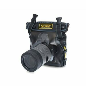 DiCAPac Funda impermeable para cámara DSLR WP-S10 con lente resistente al agua hasta 5 metros bajo el agua