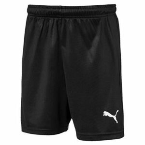 PUMA Liga Shorts Core Jr, Pantalones Cortos De Fútbol Unisex Niños, Negro (black/ White), 152