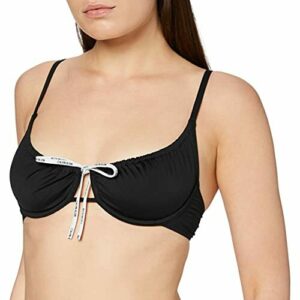 Calvin Klein Balconette-UW Parte Superior de Bikini, Pvh Black, M para Mujer