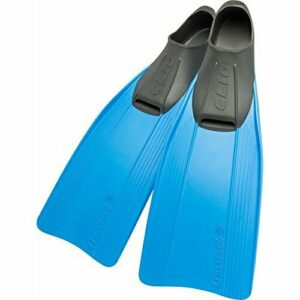 Cressi Clio Premium Aletas para Buceo, Snorkeling y Natación, Unisex, Azul, 33/34