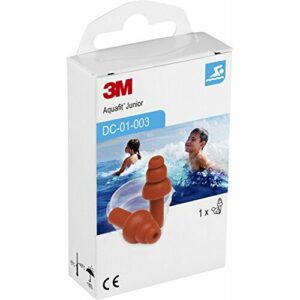 3M E-A-R AquaFit Junior Tapones para niños reutilizables especiales para la piscina, natación y deportes acuático (1 par/caja)