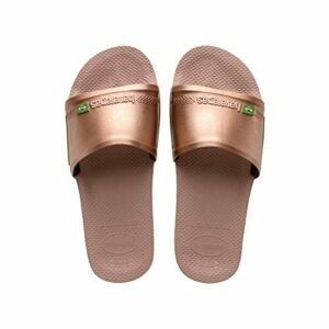 Havaianas Old Slide Brasil, Chanclas Unisex adulto, Crocus Rose Golden Blush, 33/34 EU