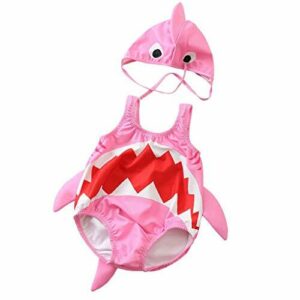 Fossen Bebe Niña Trajes de baño Punto de Ola Bañador Dos Piezas de Bikini (3 años, Rojo)