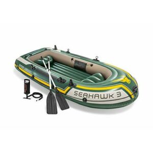Intex 68380NP - Barca hinchable Seahawk 3, con remos aluminio 295 x 137 x 43 cm