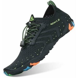 SAGUARO Unisex Zapatos de Agua Antideslizante Secado Rápido Natación Playa Surf Escarpines para Hombre Mujer Negro 37