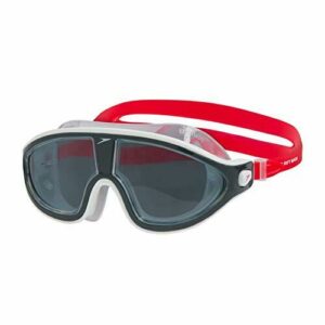 Speedo Biofuse Rift Mask Gafas de natación Unisex Adulto, LavaRojo/RostGris/Colores humo, Talla Única