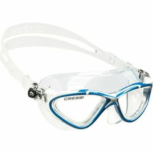 Cressi Planet Swim Goggles - Premium Anti Niebla Gafas de Natación Máscara 100% Anti UV, Transparente/Azul/Blanco