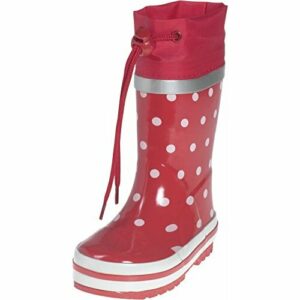 Playshoes Botas de Goma, Botas de lluvia Unisex niños, Puntos Rojos, 34/35 EU