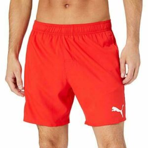 PUMA Swim Men's Mid Shorts, Bañador Hombre, Rojo, XL