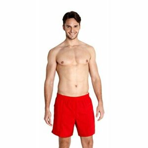 Speedo Essential 16" Shorts de Baño, Hombre, Rojo, XL