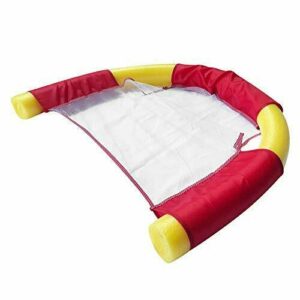 Dongzhi Flotador de hamaca de agua, silla de fideos flotante, silla flotante de natación en U, sofá de agua, tapete de playa para flotador de piscina portátil flexible