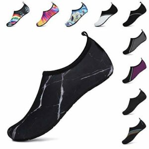 SAGUARO Verano Zapatos de Agua Secado Rápido para Hombre Mujer Secado Rápido Escarpines Deportes acuáticos Unisex-Adulto Mármol Negro 40/41 EU