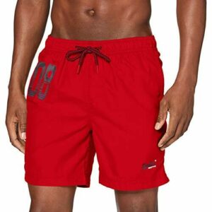 Superdry Waterpolo Swim Short Pantalones Cortos, Rojo (Flag Red Oxl), S para Hombre
