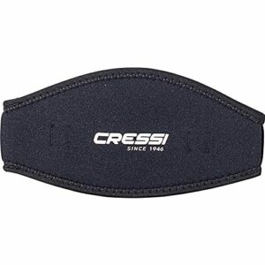 cressi Mask Strap - Funda de correa de surf, tamaño único, color negro