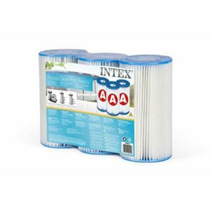 Intex 29003 - Pack 3 cartuchos tipo A, altura 20,2 cm, diámetro 10,8/5 cm, Color Neutro