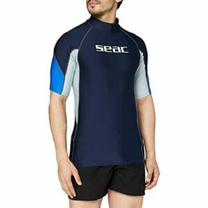 SEAC RAA Short EVO Man Camiseta para Snorkeling y Natación con Protección UV, Hombre, Azul, XL