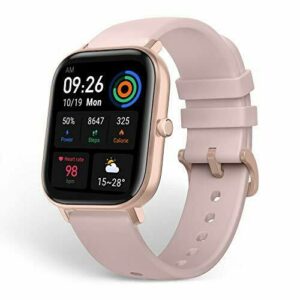 Amazfit GTS Reloj Inteligente Smartwactch Deportivo 14 días de Duración Batería GPS+Glonass Seguimiento Biológico BioTracker™ PPG Frecuencia Cardíaca 5ATM Bluetooth 5.0 iOS & Android (Pink)