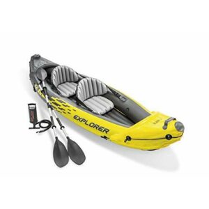 Intex 68307 - Kayak hinchable Explorer K2 con 2 remos - 312 x 91 x 51 cm