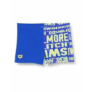 ARENA B Glitch Jr Short Shorts, Niños, Neon Blue/Green Multi, 10-11