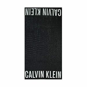 Calvin Klein Toalla de Playa o Piscina o Esponja de SPA 170x90 cm algodón CK artículo KU0KU00076 Toalla, BEH Pvh Black, Unica - One Size