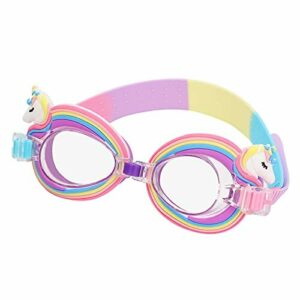 Gafas de Natación Protección UV Antiniebla Gafas para Nadar Antigoteo Unicornio Gafas de Natación Infantil para Niñas Niños