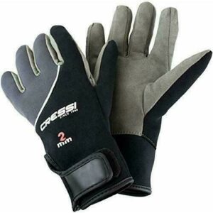 Cressi Tropical Gloves Guantes de Neopreno y Amara de Buceo Adulto 2 mm, Unisex, Negro, L