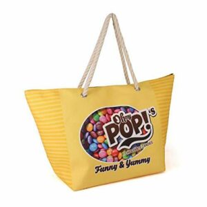 Oh My Pop Oh My Pop! Chococandy-Sunny Beach Bag Bolsa de Tela y de Playa 60 Centimeters Amarillo (Yellow)