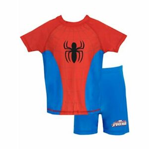 Spiderman El Hombre Araña - Bañador de Dos Piezas para niño 2-3 Años
