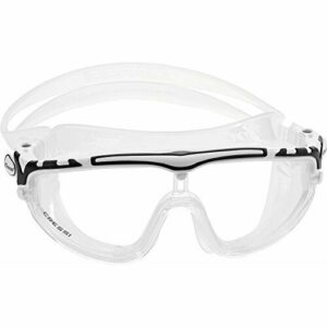 Cressi Skylight Premium Gafas de Natación Anti-vaho, Unisex Adulto, Transparente/Blanco/Negro, Talla única
