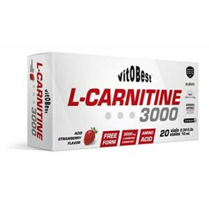 L-CARNITINE 3000-20 Viales 10 ml FRESA ACIDA - Suplementos Alimentación y Suplementos Deportivos - Vitobest