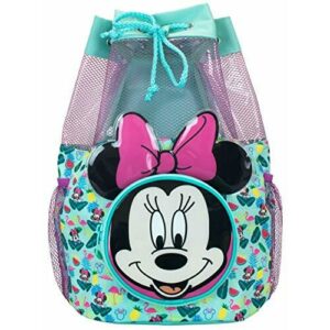 Disney Bolsa de natación Minnie Mouse para niñas | con cordón para niños para la playa o la piscina