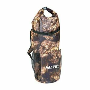 SEAC Seal Mochilla Pesca submarina, Bolsa estanca para Aletas y Otro Material de Freediving y Buceo, Adultos Unisex, Camo