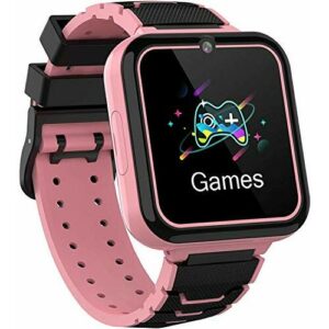 Reloj Inteligente para Niños, Zeerkeer Game Watch Juego de Música Smartwatch con Llamada Cámara Música Despertador para Niños Niñas (Rosado)