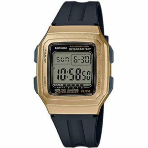 Casio Reloj de Cuarzo con Correa en Resina F-201WAM-9AVEF