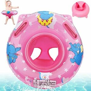 Anillo de Natación Asient,Flotador para Bebé,Flotador de Piscina para bebés,Anillo Flotador Bebe,Flotador Inflable para Bebé,Bebé Inflable Anillo de Piscina,Anillo de Natación para Bebé (Rosa-B)