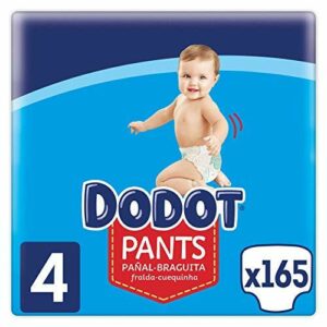 Dodot Pañales Bebé Pants Talla 4 (9-15 kg), 165 Pañales, Pañal-Braguita con Ajuste 360° Anti-Fugas