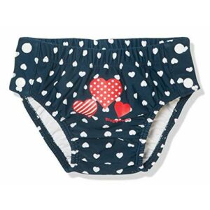 Playshoes UV Protection Diaper Pants with Hearts To Button Pañal de natación, Azul (Blue), 74-80 Unisex niños