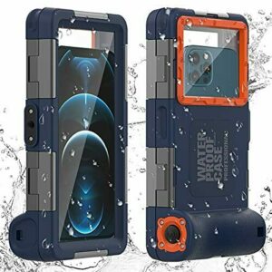 AICase Carcasa de fotografía subacuática Universal Impermeable actualizada para iPhone 13 Pro max/13 Pro/13 Mini/13/12/XR/8/7/6[50ft/15m], Funda de Buceo para Galaxy S21/S21 Plus/S21 Ultra/Note 20/10