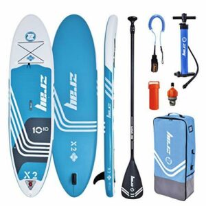 Star Tabla Paddle Surf Hinchable Zray X-Rider X2 10'10 Poolstar PB-ZX2E, Azul, Blanco