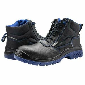 Bellota 7230745S3 - Botas de Seguridad de Hombre y Mujer (Talla 45) de Piel Hidrofugada, Acolchada y Horma Extra Ancha