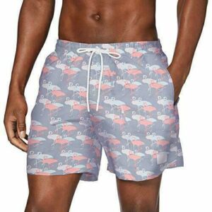 Urban Classics Pantalones Cortos de Natación Pattern Bañador para Hombre, Flamingo AOP, 4XL